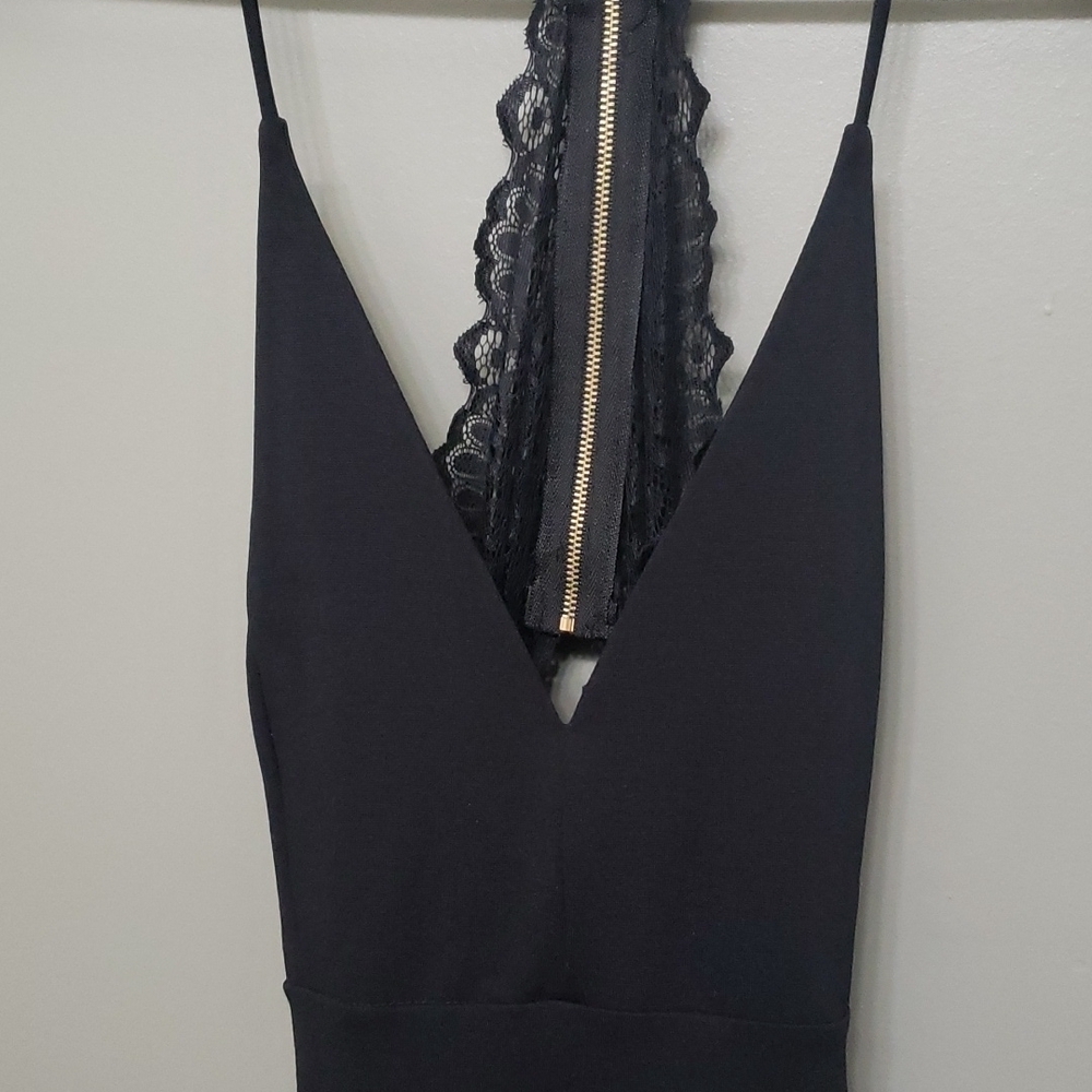 Windsor dress women’s size medium black lace sexy open back Witchy Fairy - Picture 10 of 15